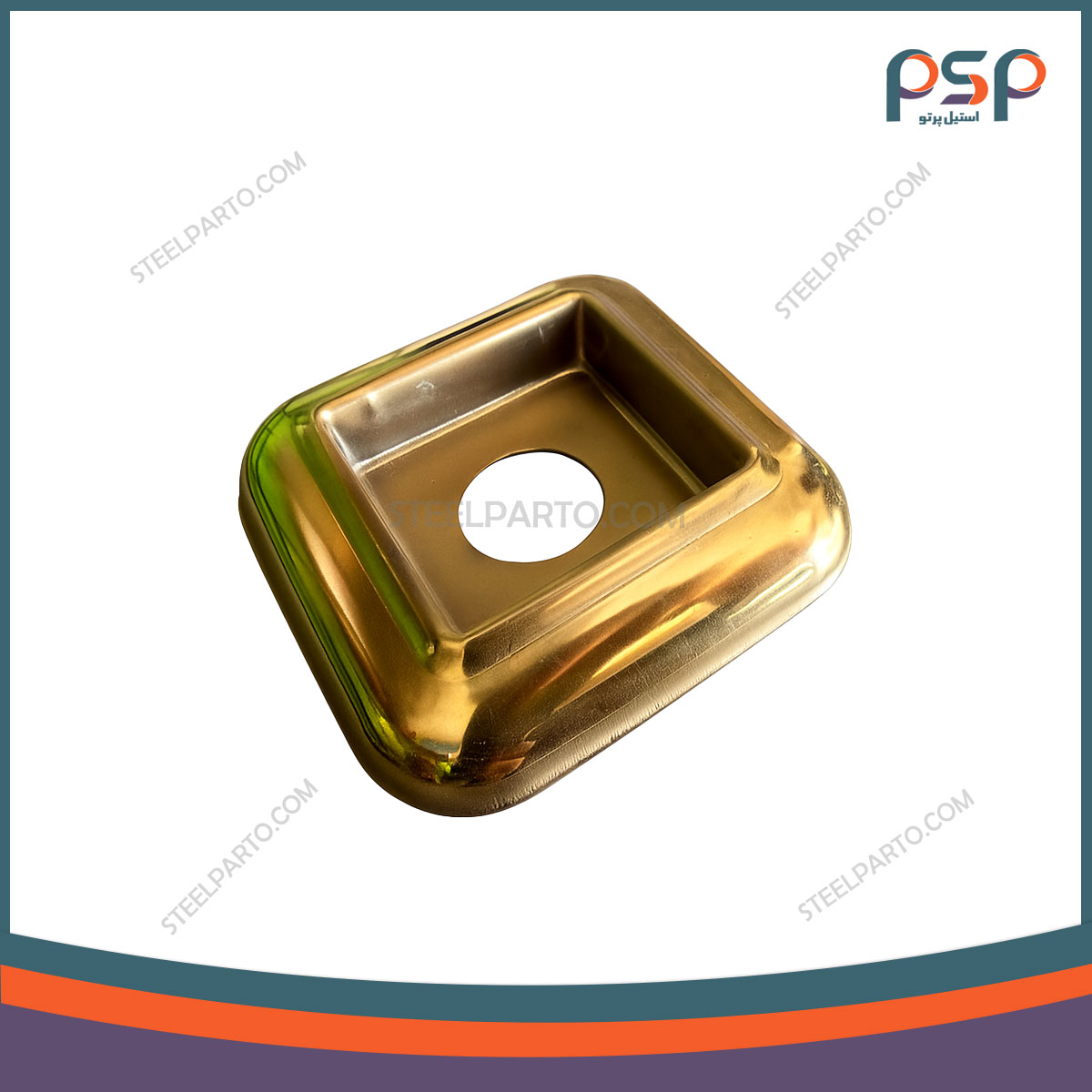 نعلبکی 40*40 طلایی